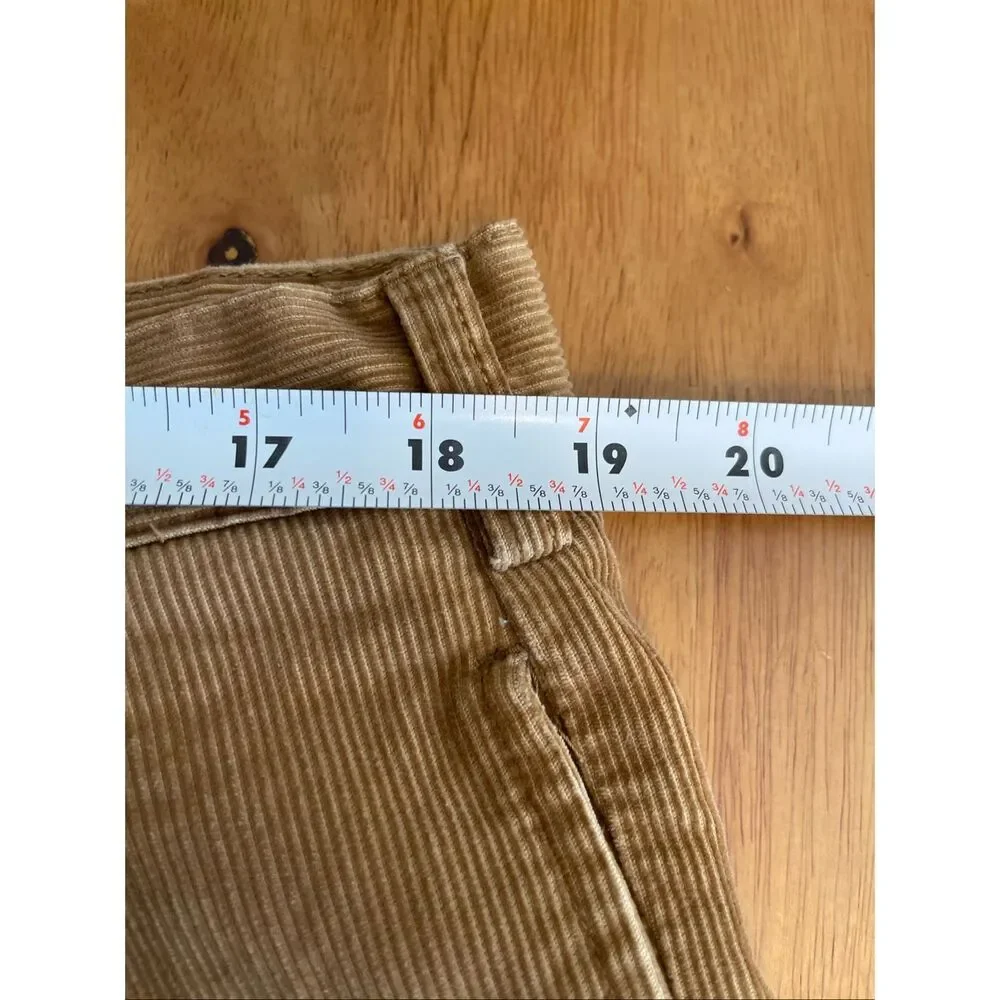 Vintage 90s Savane‎ Mens Corduroy Pleated Front Pants Tan 38x34 Classic Workwear